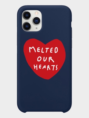 Melted Our Hearts Iphone Case (Aurora Red/Navy Blue)